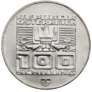 Rakúsko, 100 šilingov 1976 Olympijské hry Innsbruck