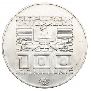 Austria, 100 schillings, 1976 Innsbruck Olypmic Games