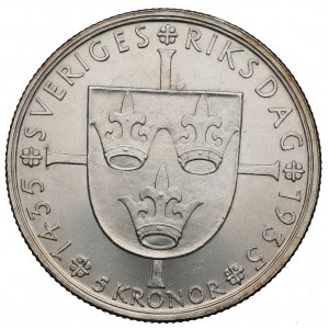 Sweden, 5 crowns 1935