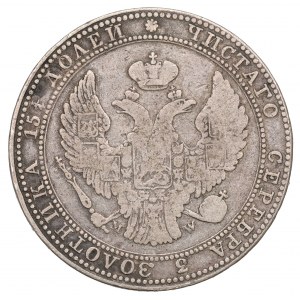 Poland under Russia, Nicholas I, 3/4 rouble=5 zloty 1836 MW, Warsaw