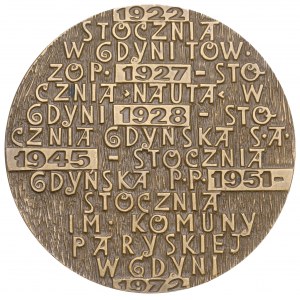 PRL, Medaille zum 50-jährigen Bestehen der Gdingener Werft 1972