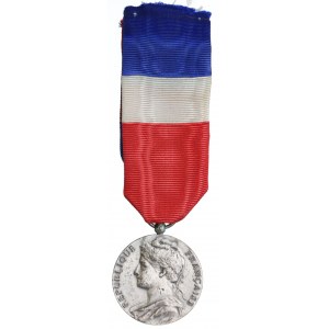 France, Ministry of Labor award medal 1978 - silver