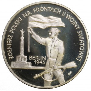 III RP, 10 złotych 1995 Żołnierz Polski na frontach II Wojny Światowej Berlin 1945