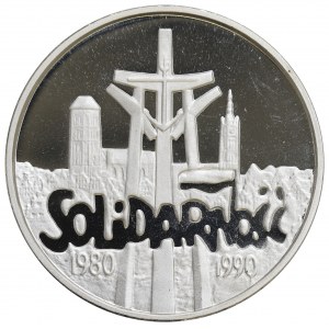 III RP, 100.000 złotych 1990 Solidarność - GRUBA