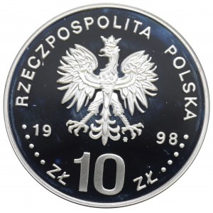 III RP, 10 złotych 1998 gen. bryg. August Emil Fieldorf Nil