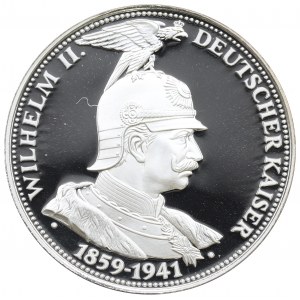 Niemcy, Medal z serii Cesarze i Królowie Niemiec, Wilhelm II 1992 - Srebro