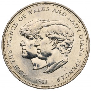 England, 25 New Pence 1981 - Die Hochzeit