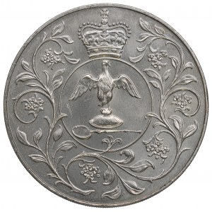 England, 25 new pence 1977 - silver jubilee