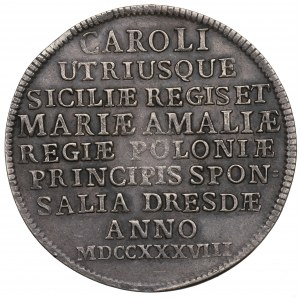 Austria, Medal for wedding of Marie Amalia 1738