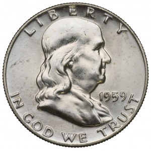 USA, 1/2 dolára 1959
