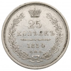 Russland, Nikolaus I., 25 Kopeken 1854 HI