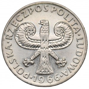 People's Republic of Poland, 10 zloty 1966 - Small column.