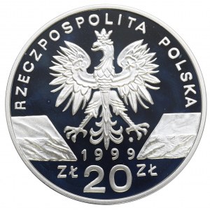 III RP, 20 złotych 1999, Wilk