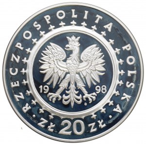III RP, 20 złotych 1998 Zamek w Kórniku