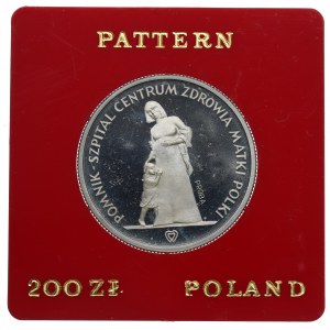 PRL, 200 złotych 1985 Centrum Zdrowia Matki Polki - Próba
