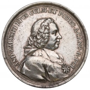 Poľsko, medaila Andrzej Załuski 1745