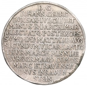 Germany, Saxony, Johann Georg, Thaler 1619
