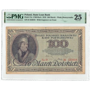 II RP, 100 marek 1919 D - PMG 25