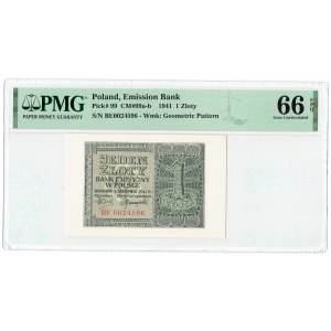 GG, 1 złoty 1941 BE