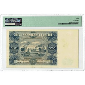 PRL, 500 złotych 1947 D3 PMG 30