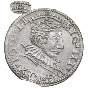 Žigmund III Vasa, Trojak 1591, Riga - nepopísané jablko na korune