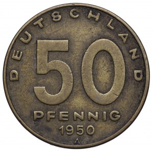 Niemcy, 50 fenigów 1950 A
