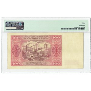 PRL, 100 zloty 1948 N , VERY RARE - PMG 30