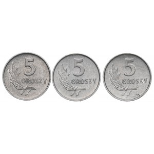 People's Republic of Poland, Set of 5 pennies 1970
