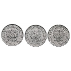 People's Republic of Poland, Set of 5 pennies 1970