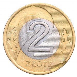 III RP, 2 zloty 1995 - distruzione del disco