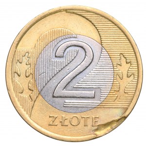 III RP, 2 zloté 1995 - zničení disku