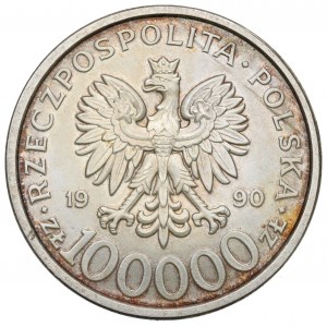 III RP, 100.000 złotych 1990 Solidarność typ B