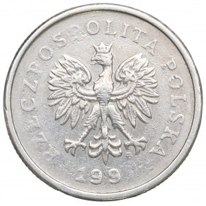 Dritte Republik, 1 Zloty 199? - Zerstörung unvollständiges Datum