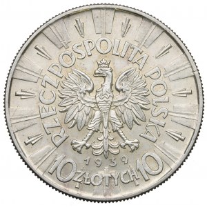 Druhá republika, 10 zlotých 1939 Pilsudski