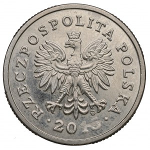 III RP, 1 złoty 2015 - destrukt zapchany stempel