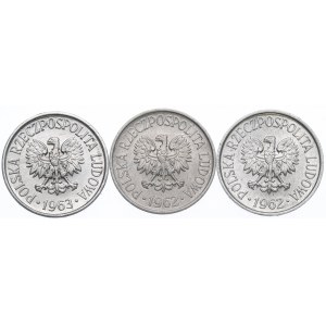 PRL, Set of 5 pennies 1962-63
