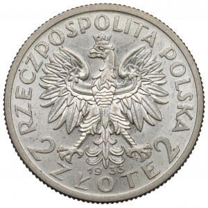 II Republic of Poland, 2 zloty 1933 Polonia