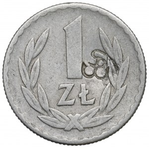Poľská ľudová republika, 1 zlotý 1949 - kontrolná známka Solidarity