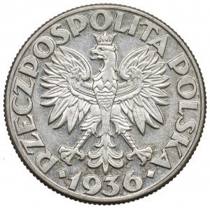 II RP, 2 zl. 1936 Plachetnica