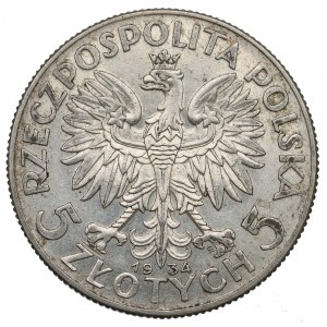 II Republic of Poland, 5 zloty 1934 Polonia