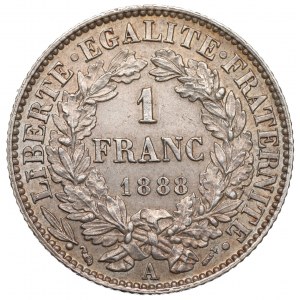 Francja, 1 frank 1888