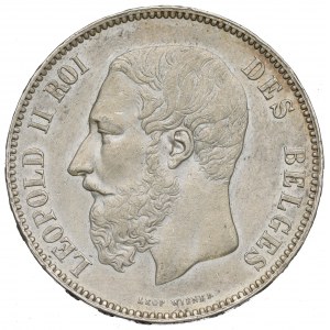 Belgicko, 5 frankov 1873