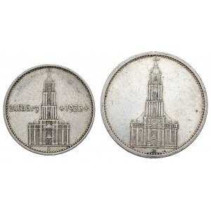 Germany, Set of 2 and 5 marks Cathedral