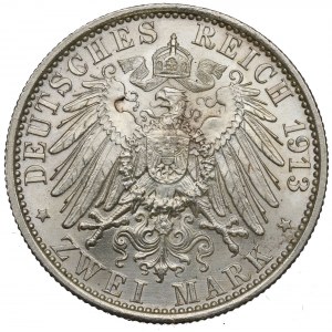 Germany, Preussen, 2 mark 1913 - 25 years of Wilhelm II reign