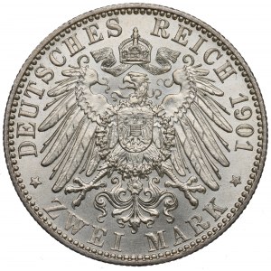 Nemecko, Prusko, 2 značky 1901 - 200 rokov Pruského kráľovstva