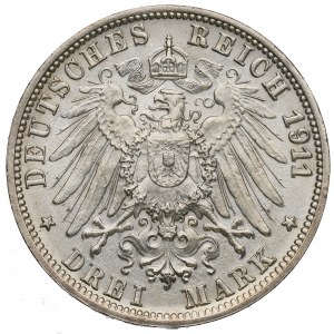 Nemecko, Württembersko, 3. známka 1911, Stuttgart - výročie svadby