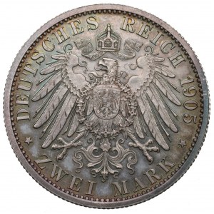 Niemcy, Schwarzburg-Sondershausen, 2 marki 1905