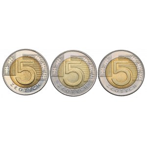 Third Republic, Set of 5 Gold 1994-96