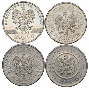 III RP, Zestaw 20.000 złotych 1993-94