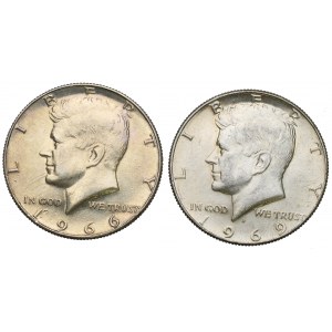 USA, Zestaw 1/2 dolara 1966-69